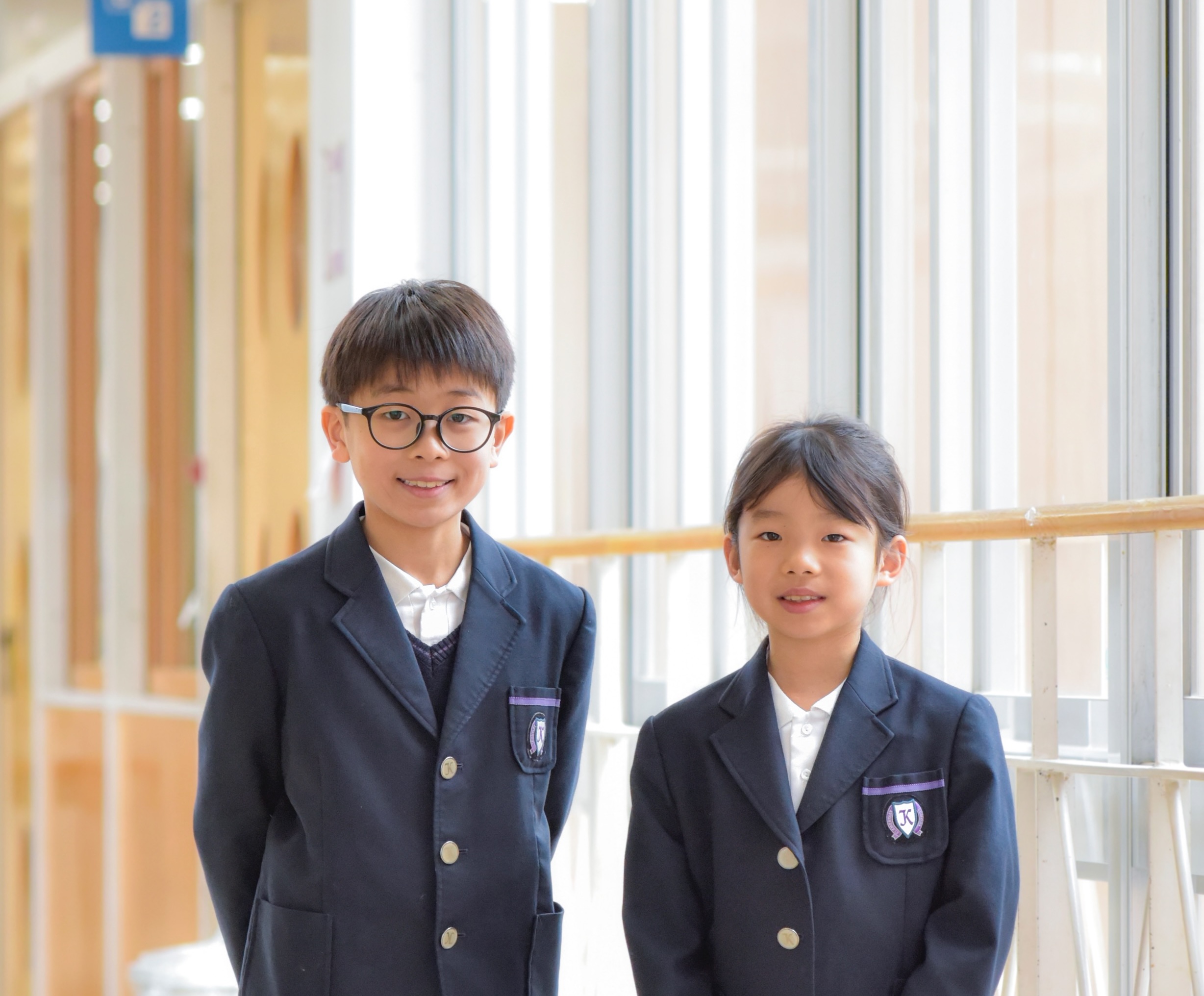 敬愛小学校の生徒たち