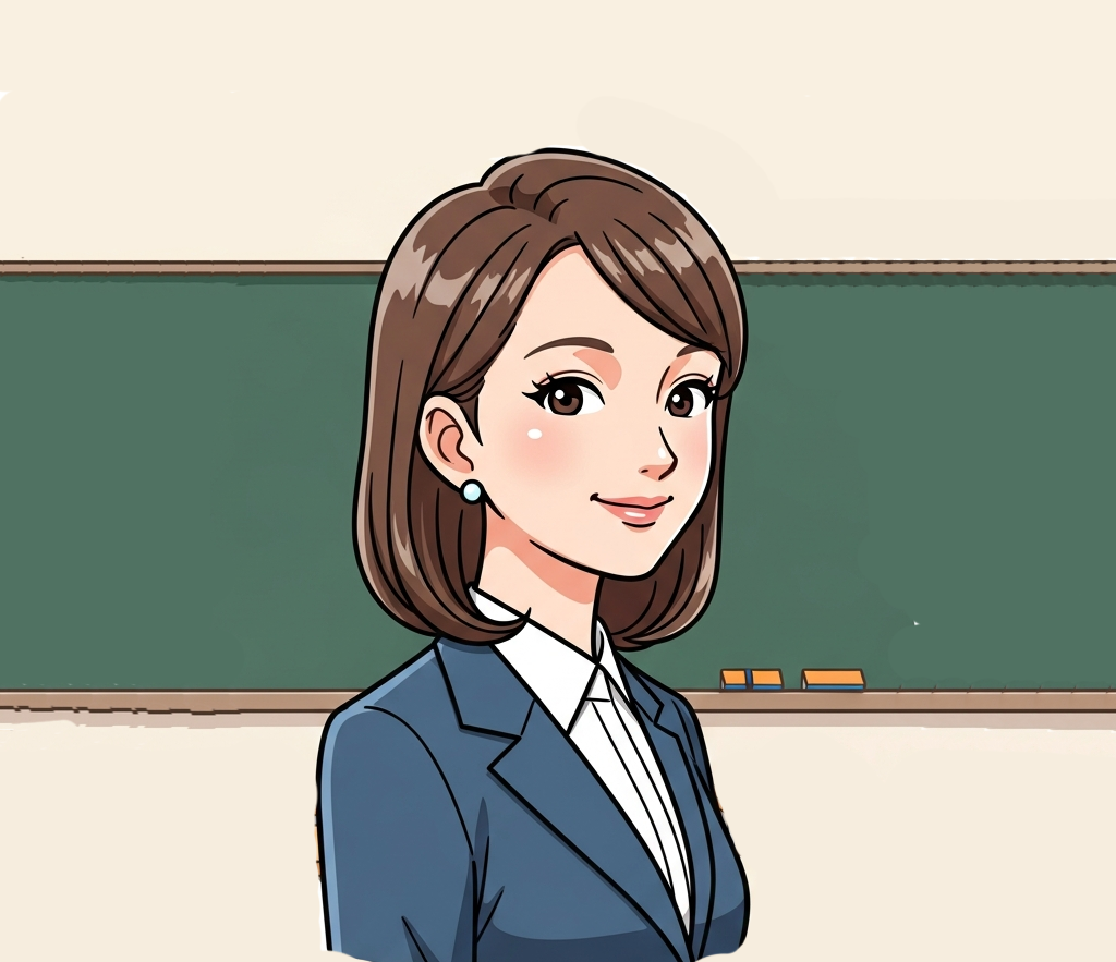 日本人担任イラスト