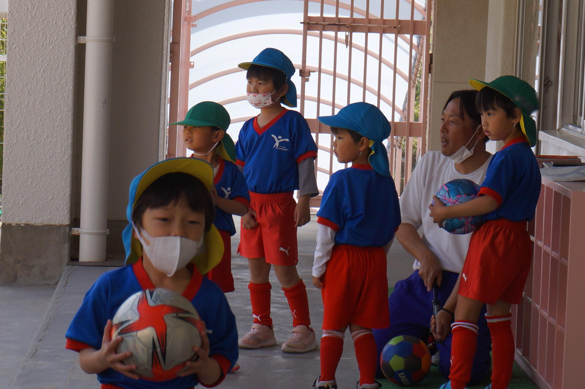 サッカー教室の様子